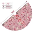 thumbnail image 3 of Yiaed Cute Love Print Christmas Tree Skirt , Tree SkirtsTree Mat for Christmas Winter Holiday Indoor Decorations-30", 3 of 7