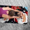 thumbnail image 5 of Santa Claus Gym Towel with Storage Bag, 72.8"x26.8", Suitable for Yoga, Pilates, Fitness, etc. - Yoga Towel, Yoga Blanket, Yoga Blankets, 5 of 6