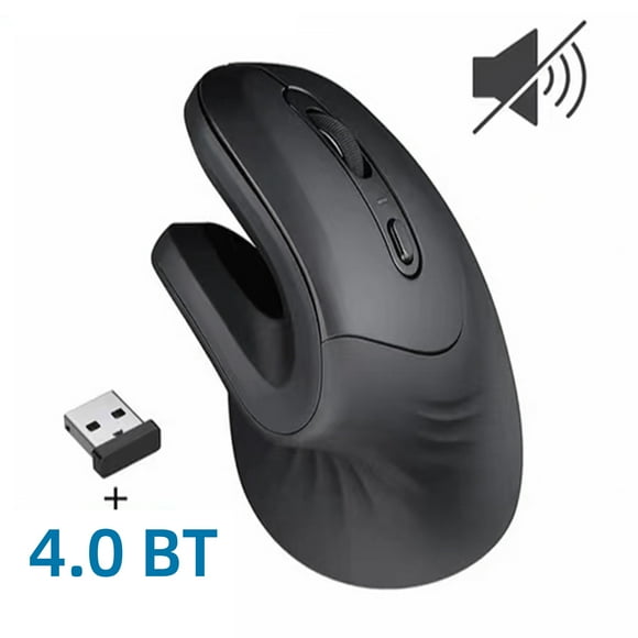 2.4G wireless vertical ergonomics vertical office 3 levels DPI black