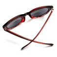 thumbnail image 4 of Bi-Focal Sun Readers Oversize Round Audrey Hepburn Sunglasses Matte Black Demi Burgundy - 2.5 / Burgundy, 4 of 4