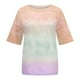 thumbnail image 5 of Fiudx Ofertas de La Semana Blusas Informales con Estampado de Manga Corta y Cuello Redondo de Verano para Mujer a La Moda, 5 of 6
