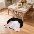 thumbnail image 3 of Easter Bunny Door Mat, Easter Bathroom Rug Bunny Bath Mat,Non Washable Welcome Door Mat, Cute Rabbit Shaped Doormats Indoor Outdoor, Soft Tufted Rug for Bathroom Kitchen Bedroom Home Decor, 3 of 6