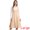 Beige, variant on DARING DIVA Women's Lace Trim Button Overalls Midi Vintage Pinafore Dress M Black