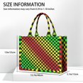 thumbnail image 1 of Large Capacity Tote Bag,Rainbow Color Checkered Pattern Handbag Fashion Luxury Tote Bag,15.7"x13"x 5.1" Inches,Laptop Compatible, 1 of 2