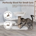 thumbnail image 3 of TRIXIE Mica Sisal 18" Cat Scratching Post with Plush Platform, Light Gray-Greige, 3 of 7