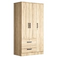 thumbnail image 4 of Better Home Products Symphony Wardrobe Armoire Closet with Two Drawers in Maple, 4 of 7