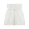 thumbnail image 4 of Cinturón de Cuero para Mujeres INSPIRE CHIC, Cinturón de Cintura con Nudo para Vestido Blanco, 4 of 5