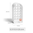 thumbnail image 3 of 18 Spaces Lipstick Storage Rack Castle Molding Dustproof ABS Lipstick Organizer for Makeup Cosmetics White, 3 of 3