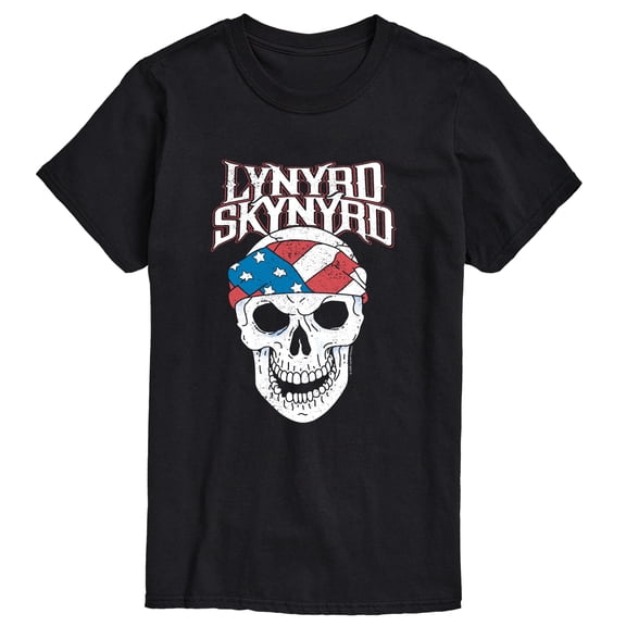 Lynyrd Skynyrd - American Bandana Skull - Men's Short Sleeve Graphic T-Shirt