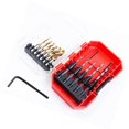 thumbnail image 2 of Tapping drill bit countersink woodworking drill tap 12-piece set, 2 of 5