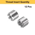 thumbnail image 3 of Uxcell 12pcs Thread Repair Inserts M14 x 2 Male to M10 x 1.5 Female Thread 12mm Long Stainless Steel Reducing Nuts Metric Self Tapping Sleeves, 3 of 7
