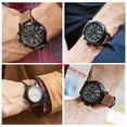 thumbnail image 5 of Correa de reloj para reloj Timex de piel de vaca para hombre, serie T49905, T49963 y T49953, correa de reloj para hombre de piel de vaca, no lisa, color marrón, 20 mm, 5 of 5
