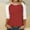 Brown, variant on BLTIBY 2024 Sweatshirts for Women Trendy Crop Sweatshirt for Womens Patchwork Color 3/4 Sleeve Loose Casual Round Neck Pullover Blouse Tunic Tops Khaki M