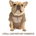 thumbnail image 1 of Summer/Spring Dog Clothes Quality Breathable Pet Clothing Soft Letters Printed French Bulldog Clothes for Small Dogs T-shirt, 1 of 7