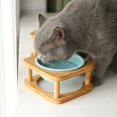 thumbnail image 5 of Cuenco de cerámica para gatos, cuenco para comida para gatos, cuenco para comida para gatos, cuenco de cerámica para perros, cuenco para perros, cuenco doble, protección para la columna cervical,, 5 of 5
