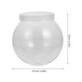 thumbnail image 2 of IBASETOY Plastic Fish Bowl with Lid for Desktop Use Clear Viewing Small Aquarium for Office, 2 of 8