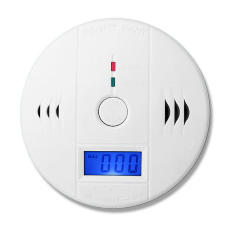 CO Carbon Monoxide Detector Alarm Tester Sensor Meter Alert Home Safety with Digital LCD Display and Voice Warning Battery Operated Portbale in
