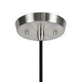 thumbnail image 3 of Aspen Creative 71009 One-Light Hanging Pendant Ceiling Light with Transitional Hardback Fabric Lamp Shade, Black, 8" width, 3 of 4