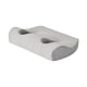 thumbnail image 2 of Cojín con orificio para la oreja Almohadillas para los oídos Cojín de espuma viscoelástica suave y cómodo Almohadilla para dormir Gris claro, 2 of 9