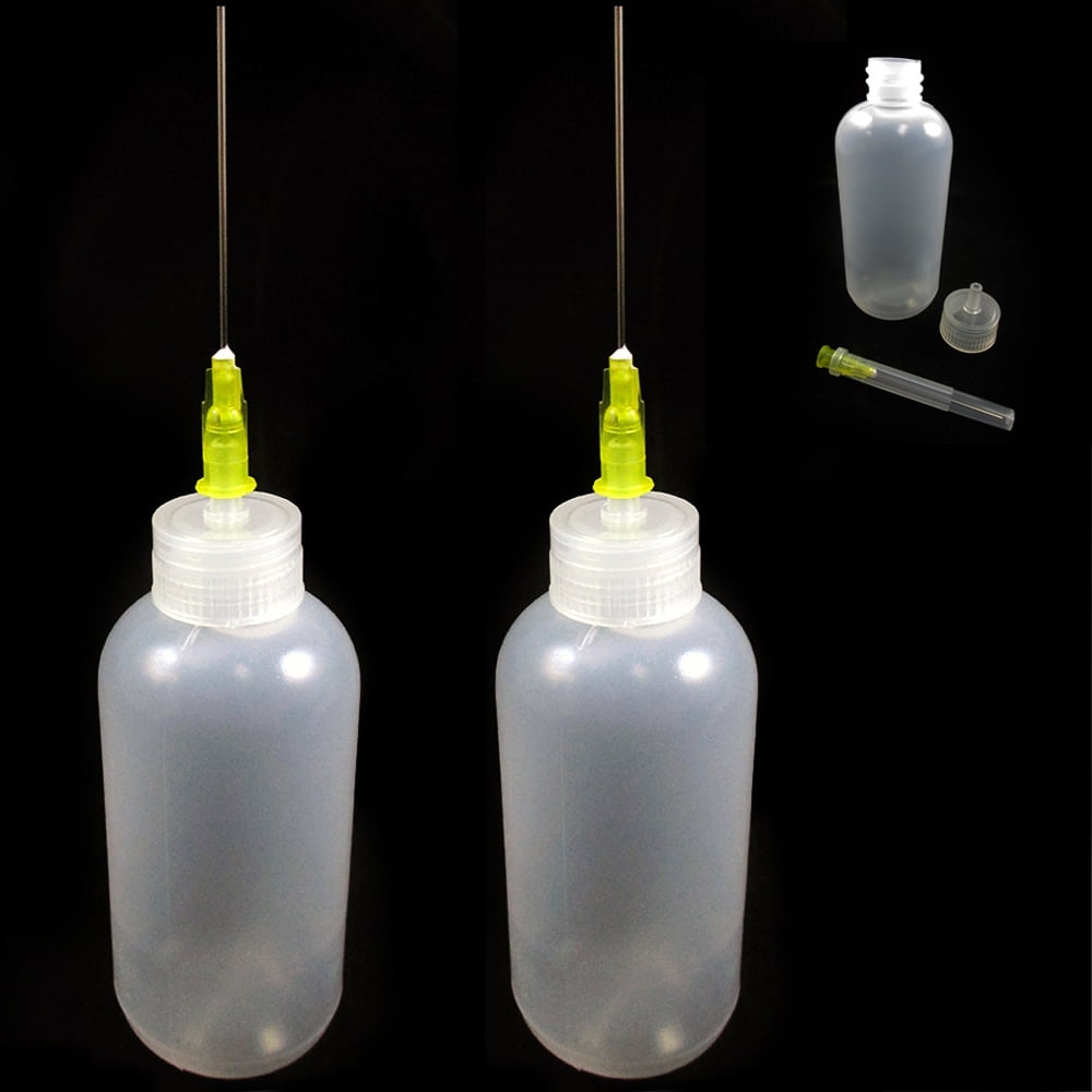 2 Pc 20ml Empty Plastic Squeezable Liquid Dropper Bottle Needle Tip