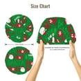 thumbnail image 5 of Rateoe Cute Santa Pattern Silk Satin Hair Bonnet for Sleeping, Adjustable Sleep Cap Turban for Women , Curly Straight Hair Long Large Braid, 5 of 6