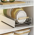 thumbnail image 5 of Metal Kitchen Pull-Out Drawer, Dish Drainer with Removable Tray, Kitchen Cupboard Storage Drawer Organizer Holder, Cupboard Organizers with Handle Kitchen Shelf, 5 of 8