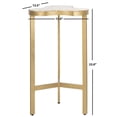 thumbnail image 5 of Home Square Tripod Accent End Table in White and Gold - Set of 2, 5 of 8