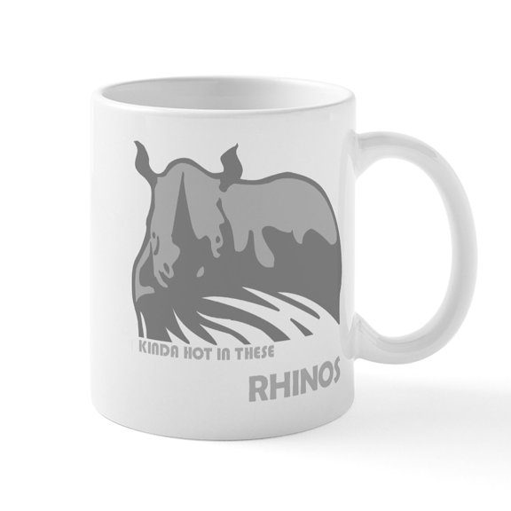 CafePress - Ace Ventura Rhinos Mug - 11 oz Ceramic Mug - Novelty Coffee Tea Cup