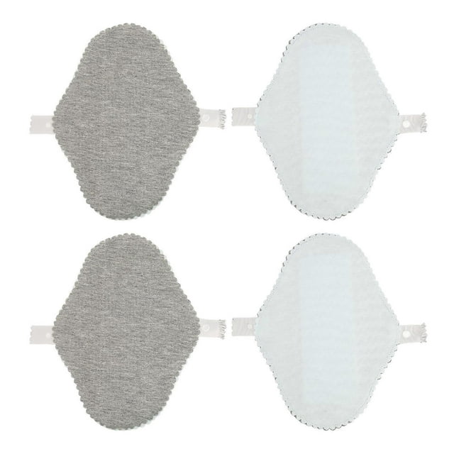 4Pcs Reusable Menstrual Pad Washable Feminine Pads Leakage Free Regular Absorbency Breathable for Women S 18.5x13.5cm / 7.28x5.31in