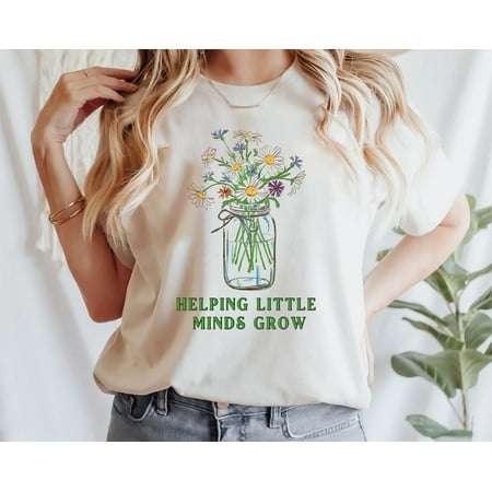 

Teacher Shirt| Helping Little Minds Grow Shirt| Teacher T-Shirt| Special Education Teacher| Gift For Teacher| Floral Shirt| Flower Shirt
