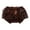 Coffee, variant on Kids Active Shorts Comfortable Watermelon Red Shorts Elastic Waist Girls School Uniform Pants 12-24 Months
