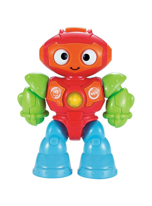 Kidoozie Lights n' Sounds Robot, Lights up and Makes Sounds, Poseable, Robot, Engages Imagination and Fine Motor Skills, for ages 12 months or older