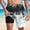 ◪119-Black, variant on OTCEE Men's Printed Pocket Double-Layer Beach Shorts - Elastic Drawstring Swim Trunks, Casual Summer Swimwear