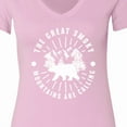 thumbnail image 4 of Inktastic The Great Smoky Mountains Are Calling Women's V-Neck T-Shirt, 4 of 5