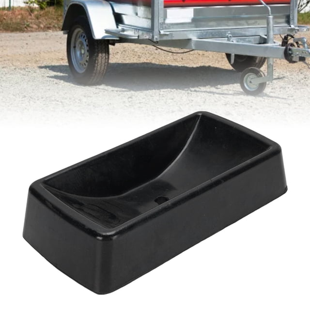 Jack Wheel Chock Stabilizer, Stable Strong Load Bearing High Security Jack Wheel Chock Rubber for Trailer