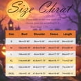 thumbnail image 5 of Halloween Plus Size Tops for Women 3/4 Length Sleeve Womens Blouse Fall Loose Crew Neck Witch Graphic T Shirts Halloween Costume & Gift, 5 of 5