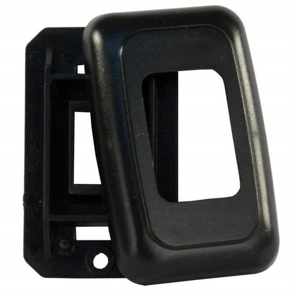 JR Products 12305 Single Switch Base and Face Plate - Black