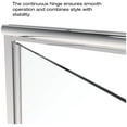 thumbnail image 4 of Basco Infh35a4668xp Infinity 68-5/8" High X 46" Wide Hinged Framed Shower Door - Chrome, 4 of 7