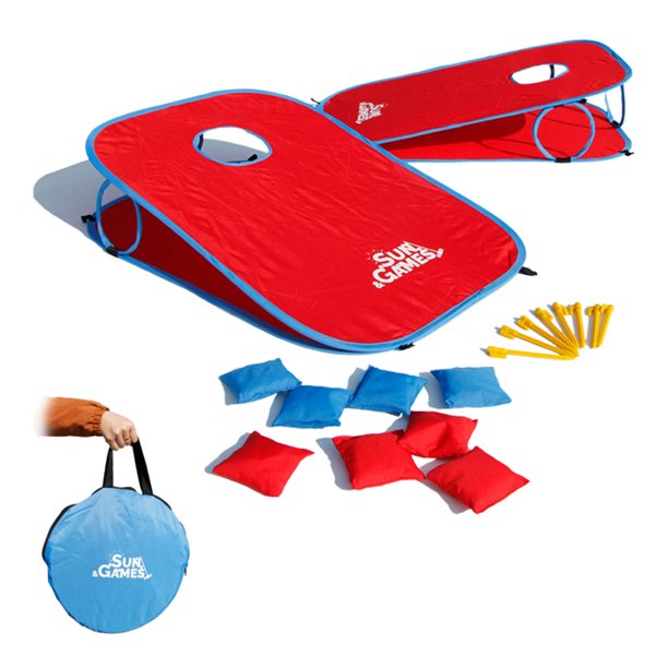 Iuhan Sandbag Game Throw Sandbag Toy Foldable Sandbag Board 2 Sandbag