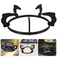thumbnail image 1 of Raindrops Cast Iron Pan Support Non Slip Rack Black for Home Users 1Pcs, 1 of 7
