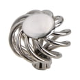 thumbnail image 2 of Utopia Alley Aire Round Swirl Cabinet Ring Pull Knob - Decorative Cabinet Drop Pull Knobs- Vintage Cabinet Hardware with Hand Finished Polished Nickel - Metal Drawer Pull Knobs 1.4", 2 of 7