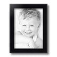 thumbnail image 2 of ArtToFrames 8" x 11" Satin Black Bull Nose Picture Frame, 8x11 inch Black Wood Poster Frame (WOM-1417), 2 of 7