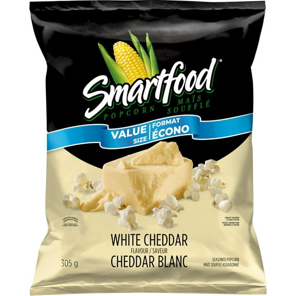 Smartfood White Cheddar flavour seasoned popcorn, 305 GM