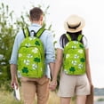 thumbnail image 6 of Balery St Patrick's Day7 Vintage Canvas Backpack for Men and Women - Large Capacity, Durable Travel Laptop Bag for School, Work, Hiking, and Outdoor Activities, 6 of 7