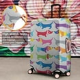 thumbnail image 4 of Colorful Funny Dachshund Luggage Cover Fashion Suitcase Cover Baggage Covers Fit 25-28 Inch Luggage (Go Travel), 4 of 5