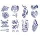 thumbnail image 1 of (G) (Set HC 208 A 214 217) 8 Uds Pegatinas Tatuaje Jugo Semipermanentes Serie Animal 110*180mm Pegatinas Tatuaje Corporal, 1 of 9
