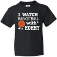 thumbnail image 3 of Inktastic I Watch Basketball with Mommy Youth T-Shirt, 3 of 5