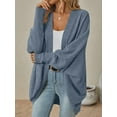 thumbnail image 6 of PTHTECHUS Womens Cardigan Open Front Sweater for Women No Button Knit Cardigan Casual Long Sleeve Outerwear with Pockets, 6 of 7