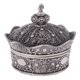 thumbnail image 1 of Joyero De Diseño De Corona De Peltre Escultura De Rosa Regalo Creativo Accesorios De Habitación Actuales Zulema Caja de joyería, 1 of 8