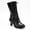 Black, variant on Women Vintage Victorian Boots 70s Lace up Ankle Boots Mid Heel Witch Granny Booties Mid-Calf Costume Shoes Retro Cone Heel Side Zipper Almond Toe